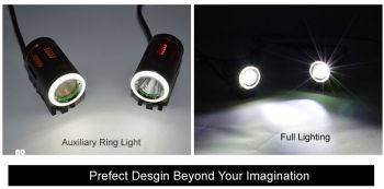 High-Tec LED Fahrradlampe CREE XM-L T6 mit 2000lm inkl. 4800mAh Akkupack,Stirnband und Ladegerät Komplett-Set