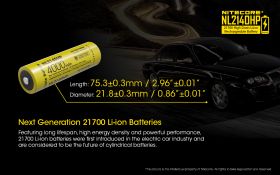 NITECORE NL2140HP type 21700 Li-Ion Batterie 4000mAh