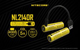NITECORE NL2140R type 21700 USB-C Akku 4000mAh