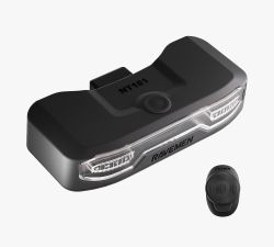 RAVEMEN NT101 USB Fahrradrücklicht mit Blinker, Bremslicht und Diebstahlwarnanlage