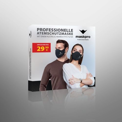 Maskpro Outdoor Neopren-Atemschutzmaske FFP3 Filter