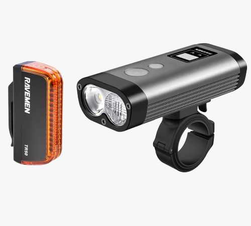 RAVEMEN LS25 USB FAHRRADLICHT SET (PR1200+TR50)