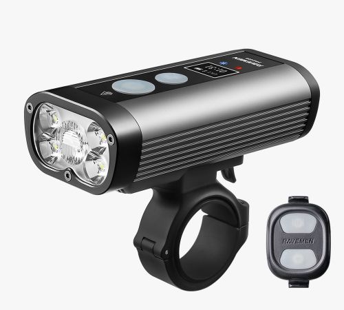 RAVEMEN PR2400 USB bike light 2400lm with power bank function