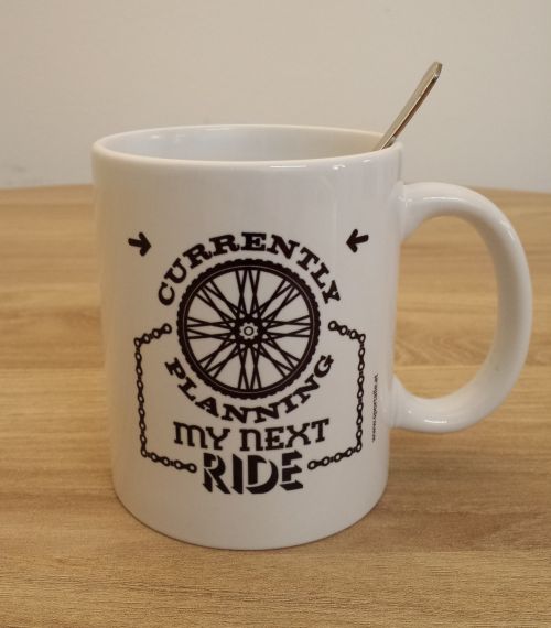 Fahrrad Tasse "Currently planning my next ride..."