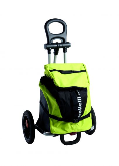 BELLELLI B-TOURIST shopping trolley bike trailer lime