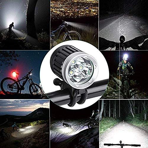Details about   4-5 Bulb XM-L T6 LED Bicycle Lamp Bike light Headlight Headlamp DC Plug 