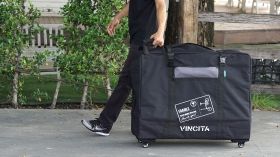 VINCITA GEPOLSTERED FAHRRAD-TRANSPORT-TASCHE FÜR KLAPPRAD ALLE MODELLE MIT RÄDER