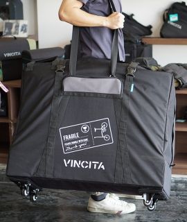 VINCITA SOFT TRANSPORT BAG FOR FOLDING BIKE ALL TYPES WITH WHEELS