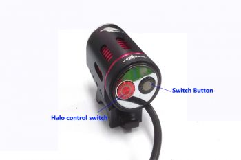 Hi-Tech LED  Bike light CREE XM-L T6 900lm incl. 4800mAh battery, silicon rings and charger