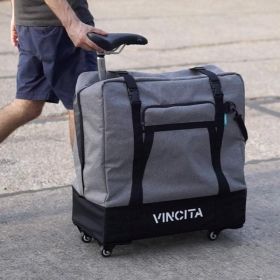 VINCITA FAHRRAD TRANSPORT-TASCHE FÜR BROMPTON BIKE MIT 4 RÄDER SIGHTSEER 3.5