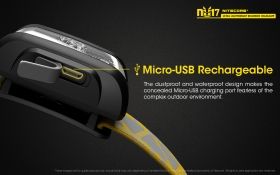 NITECORE NU17 - 130 Lumen Stirnlampe USB Wiederaufladbar