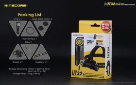 NITECORE UT32 DUAL OUTPUT USB HEADLAMP 1100 Lumen