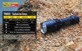 NITECORE TM03 TINY MONSTER USB TASCHENLAMPE