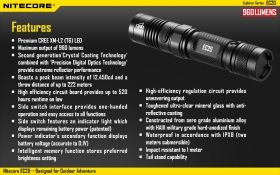 NITECORE EC20 EXPLORER SERIES USB TASCHENLAMPE 960 Lm