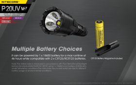 NITECORE P20UV V2 USB PRECISE TACTICAL TASCHENLAMPE