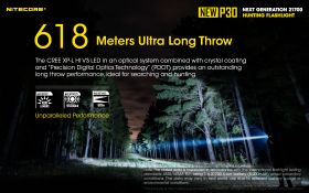 NITECORE P30 NEW USB PRECISE TACTICAL FLASHLIGHT 1000lm