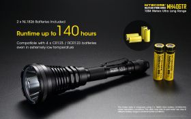 NITECORE MH40GTR USB TASCHENLAMPE 1004m BEAM DISTANCE 1200lm