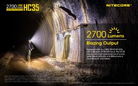 NITECORE HC35 USB KOPFLAMPE 2700lm