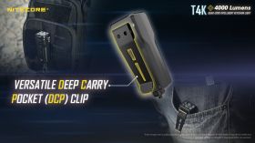 NITECORE T4K USB KEYHOLDER LAMP 4000lm