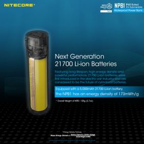 NITECORE NPB1 POWERBANK 5000 mAh IPX68