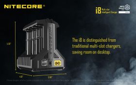 NITECORE i8 INTELLIGENT MULTI SLOT CHARGER