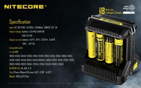 NITECORE i8 INTELLIGENT MULTI SLOT CHARGER