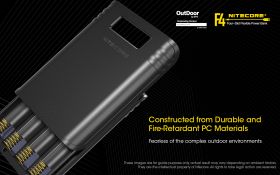 NITECORE F4 BATTERIELADEGERÄT  mit Powerbankfunktion