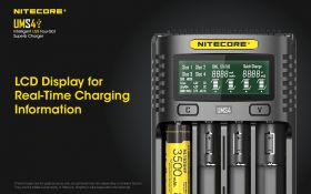 NITECORE UMS4 SCHNELLES BATTERIELADEGERÄT