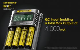 NITECORE UMS4 FAST BATTERY  CHARGER