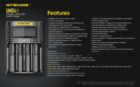 NITECORE UMS4 FAST BATTERY  CHARGER