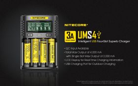 NITECORE UMS4 SCHNELLES BATTERIELADEGERÄT