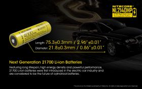 NITECORE NL2140HP type 21700 Li-Ion battery 4000mAh