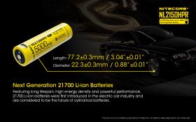 NITECORE NL2150HPR Li-Ion battery 5000mAh USB-C