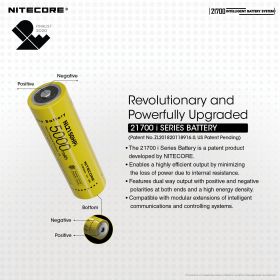 NITECORE Intelligent Battery System NL2150HPi type 21700BS