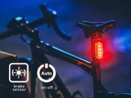 RAVEMEN TR200 USB-C  rechargable bike light 200lm brake detection