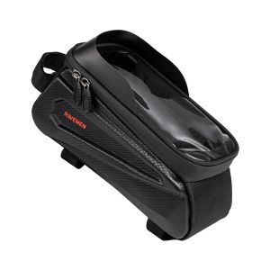 RAVEMEN CB11 – Bike Top Tube Bag with Phone Holder (Hard Shell, Waterproof, 6.5” Compatible)