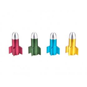 Cox Rocket Alu Valve Cap mixed Colors anodized  