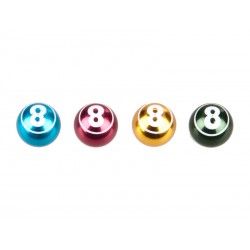 Cox Ball Alu Valve Cap mixed Colors anodized  
