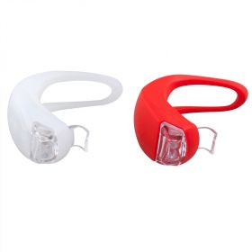 LED Bike silicon flash light front and back set 