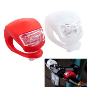 LED Bike silicon flash light front and back set 